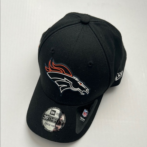 New Era Denver Broncos Black Cap with Team Logo - Child Youth Size - Unisex - Picture 1 of 4